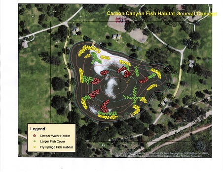 Carbon Canyon Lake Habitat Layout